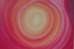 Intuitiv gemaltes Bild, entstanden 2010 - Acryl auf Leinwand, Format 80 x 100cm, verkauft