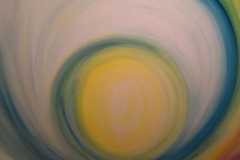 Intuitiv gemaltes Bild, entstanden 2013 - Acryl auf Leinwand, Format 60 x 80cm