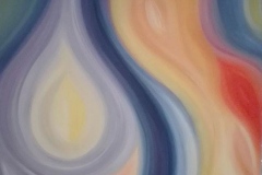 Seelenbild im Kundenauftrag - Acryl auf Leinwand; Format 70 x 100cm; entstanden 2019