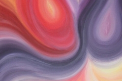 Seelenbild im Kundenauftrag, entstanden 2019 - Acryl auf Leinwand, Format 70 x 100cm